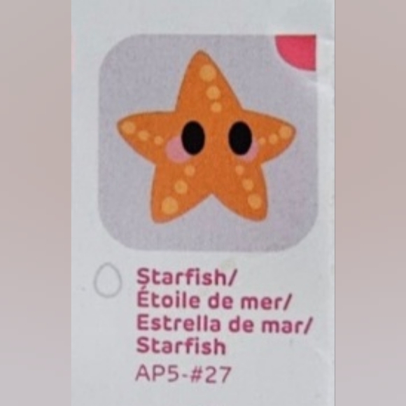 2023 Adopt Me! 5" Surprise Plush Pets Series 2 Ultra-Rare Starfish - Picture 11 of 12